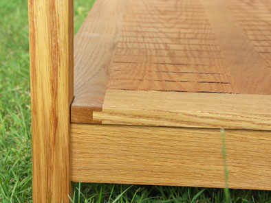 oak and glass coffee table